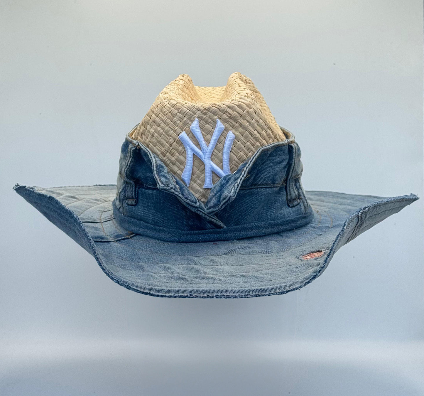 Cowboy Hat / STRAW COW Denim/ NY