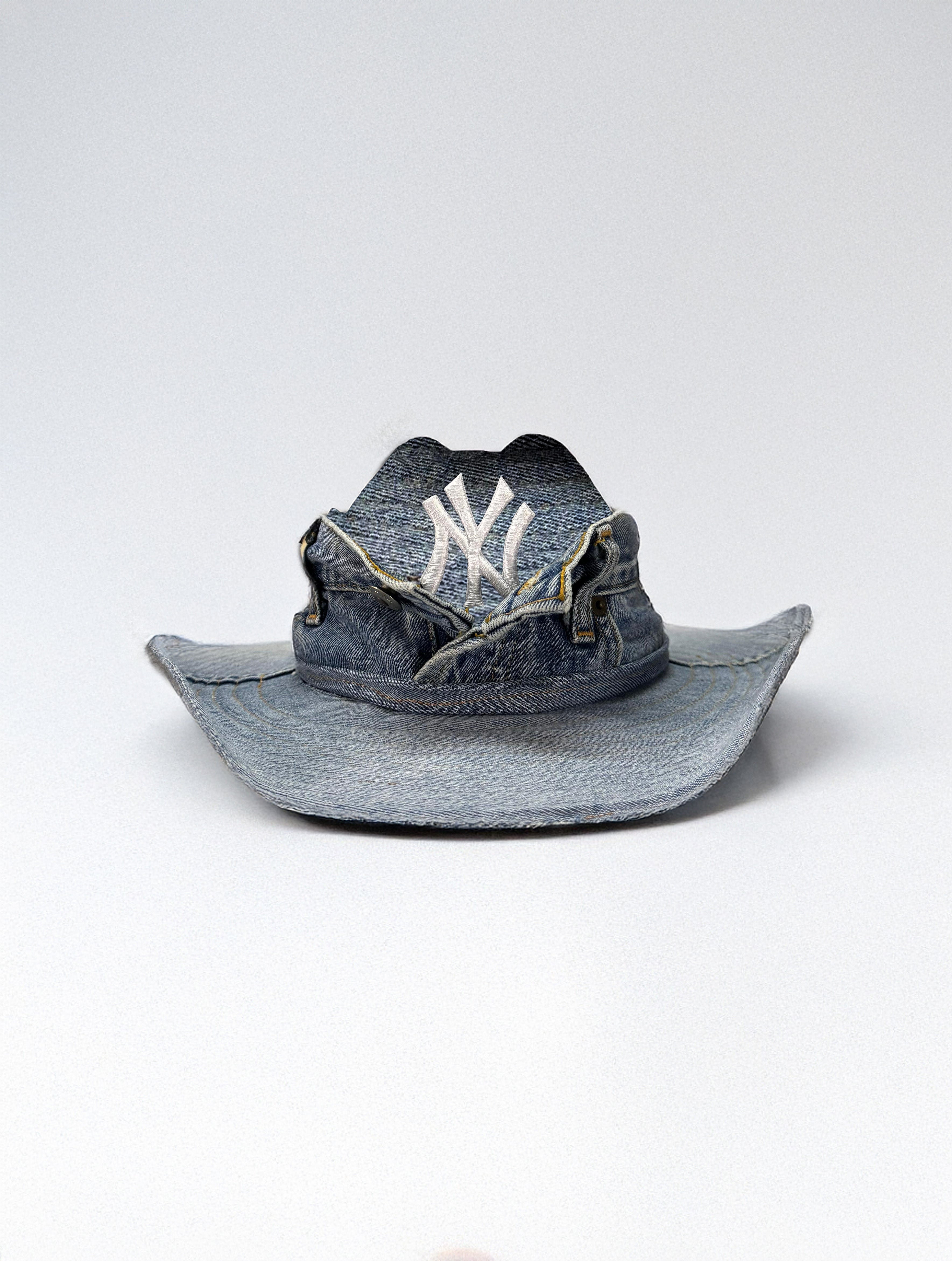 Custom Cowboy hat / NY / Full DENIM /