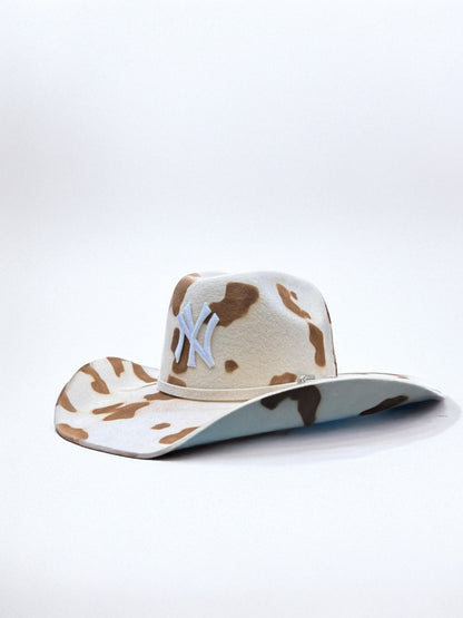 Cowboy Hat / NY COW Brown / Blue Lining