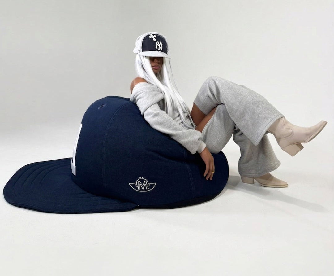 FITTED XL BEAN BAG – / 1 OF 1 / DENIM /  LOS ANGELES
