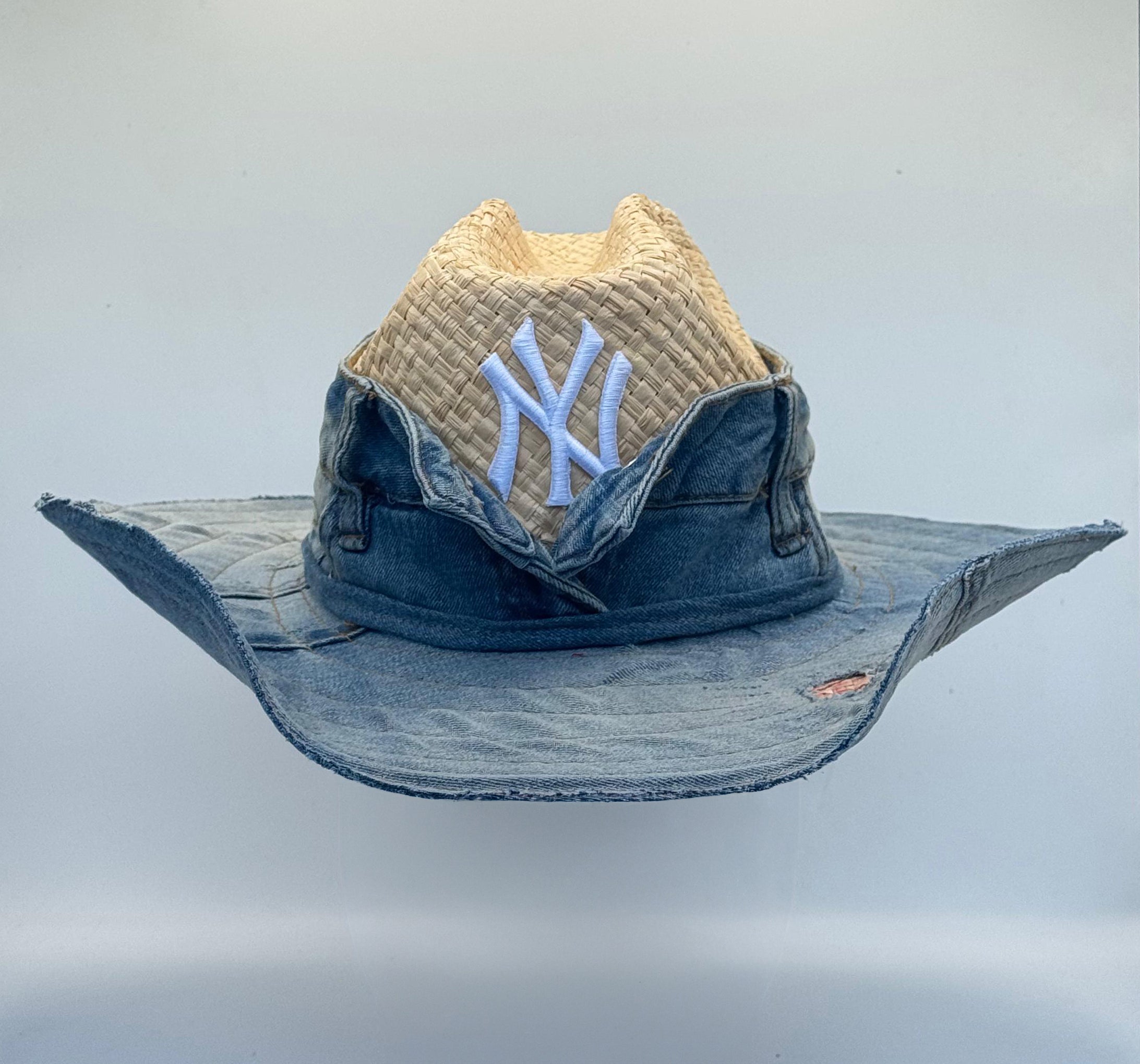 Cowboy Hat / STRAW COW Denim/ NY