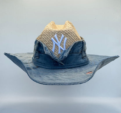 Cowboy Hat / STRAW COW Denim/ NY