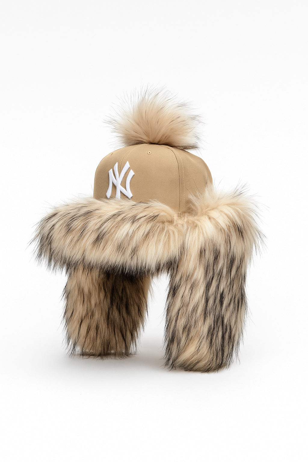 Custom FUR CAP / Creme / NY /