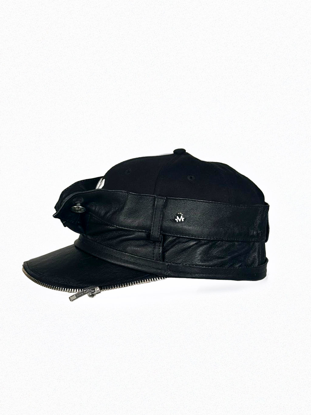 Custom Cap / Black / Leather / NY