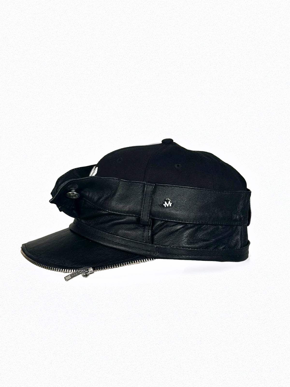 Custom Cap / Black / Leather / NY