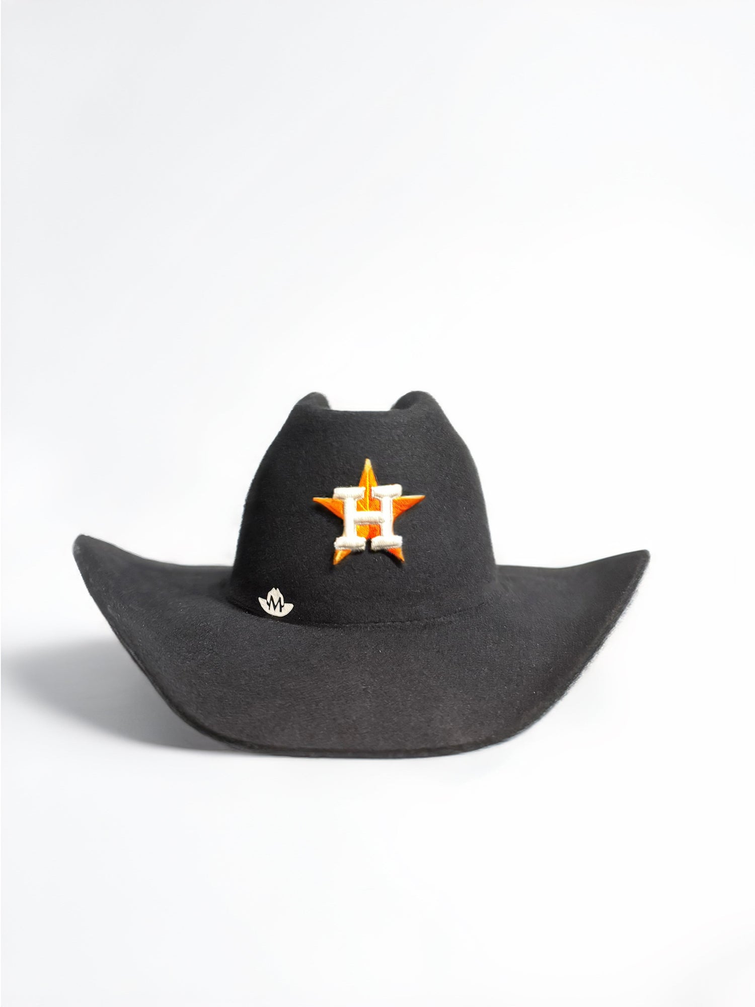 Black HUSTON ASTROS cowboy hat 