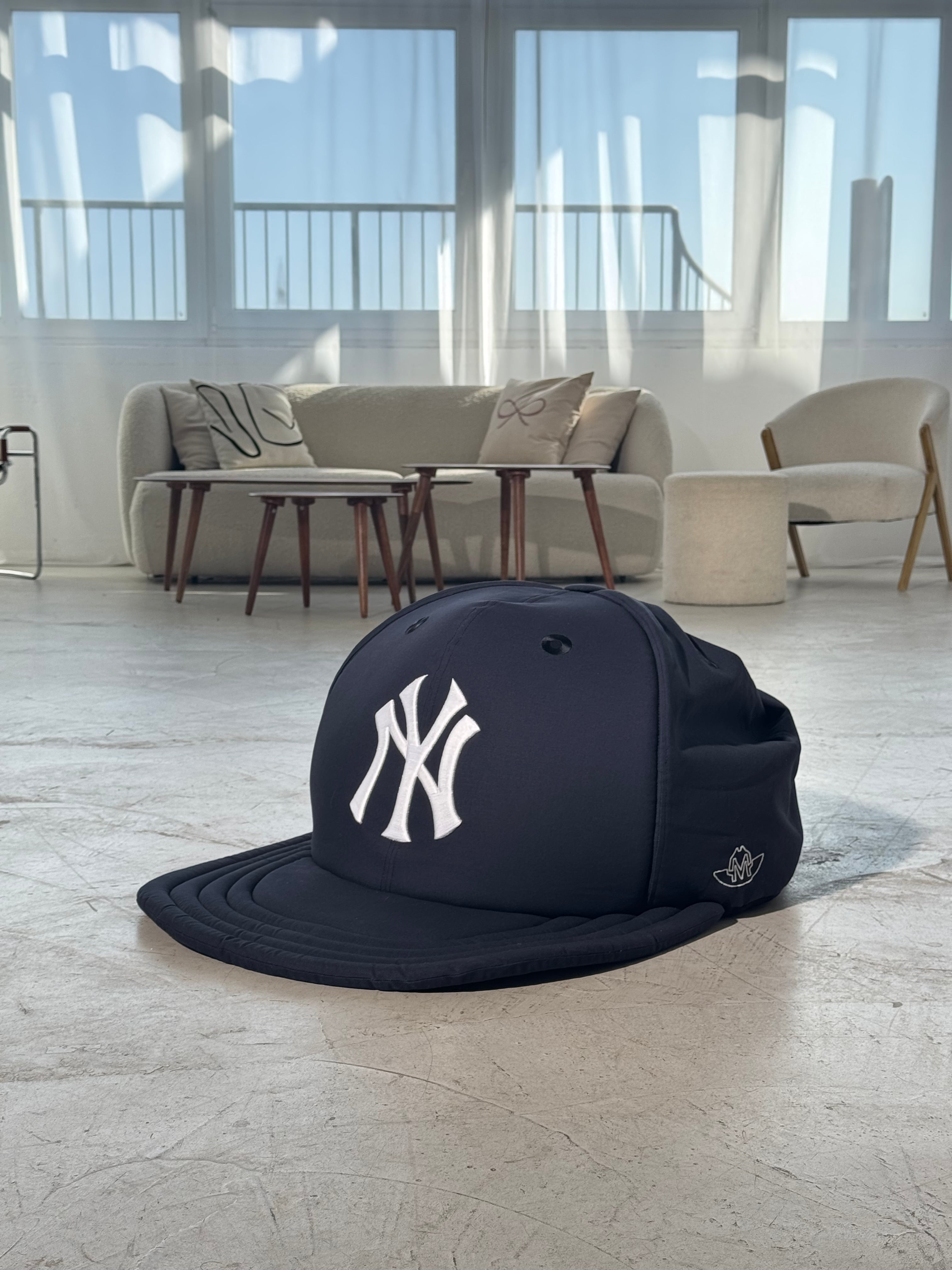 CUSTOM BEAN BAG  - Navy CANVAS / CUSTOM LOGO/ Small