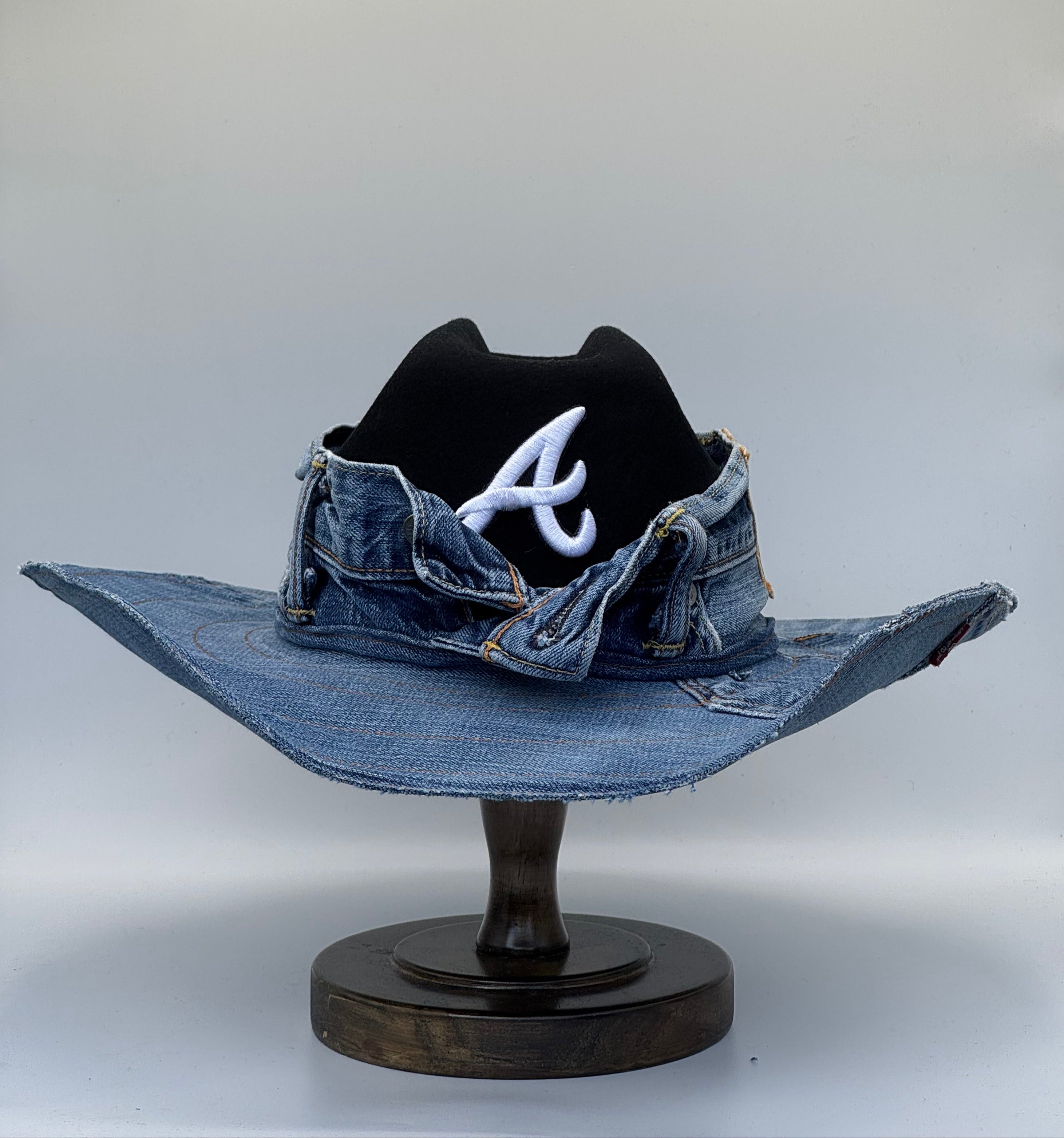 Custom Cowboy Hat / RED Atlanta / Denim