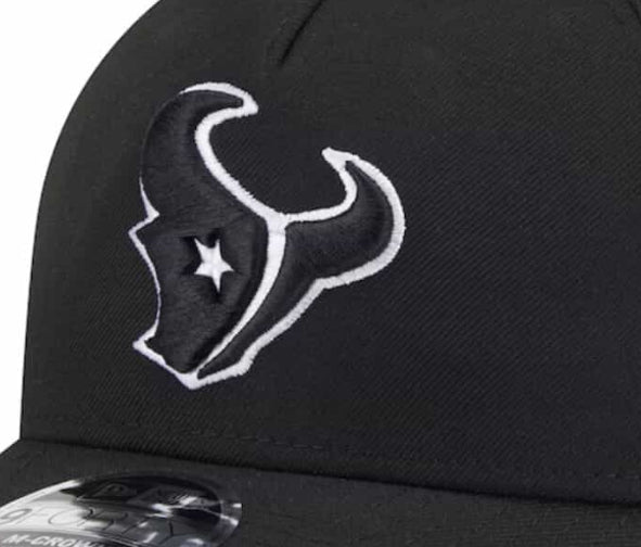 Custom Cowboy Hat / Black TEXANS /  Denim/