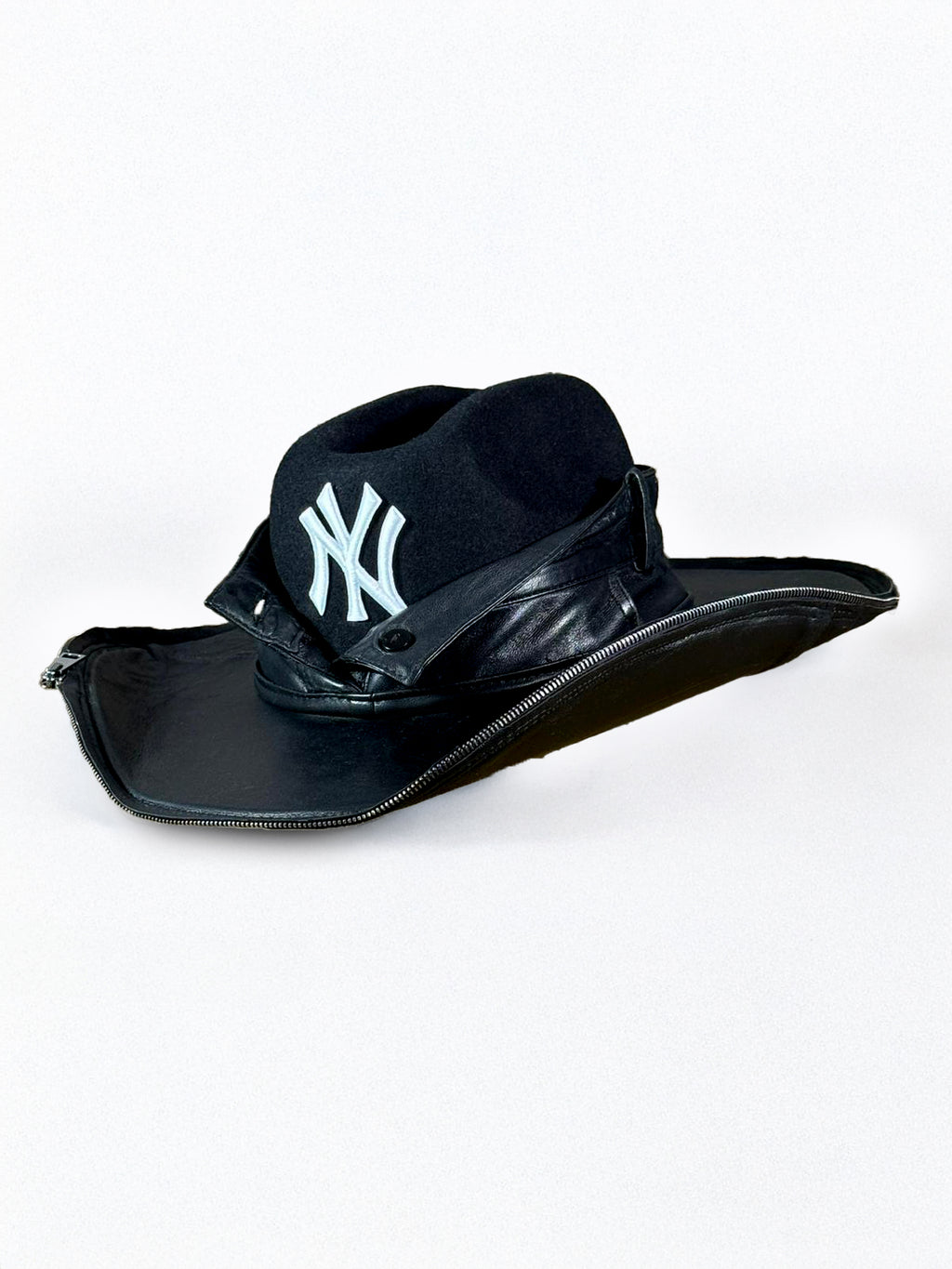 Custom Cowboy Hat / Black / Leather / NY
