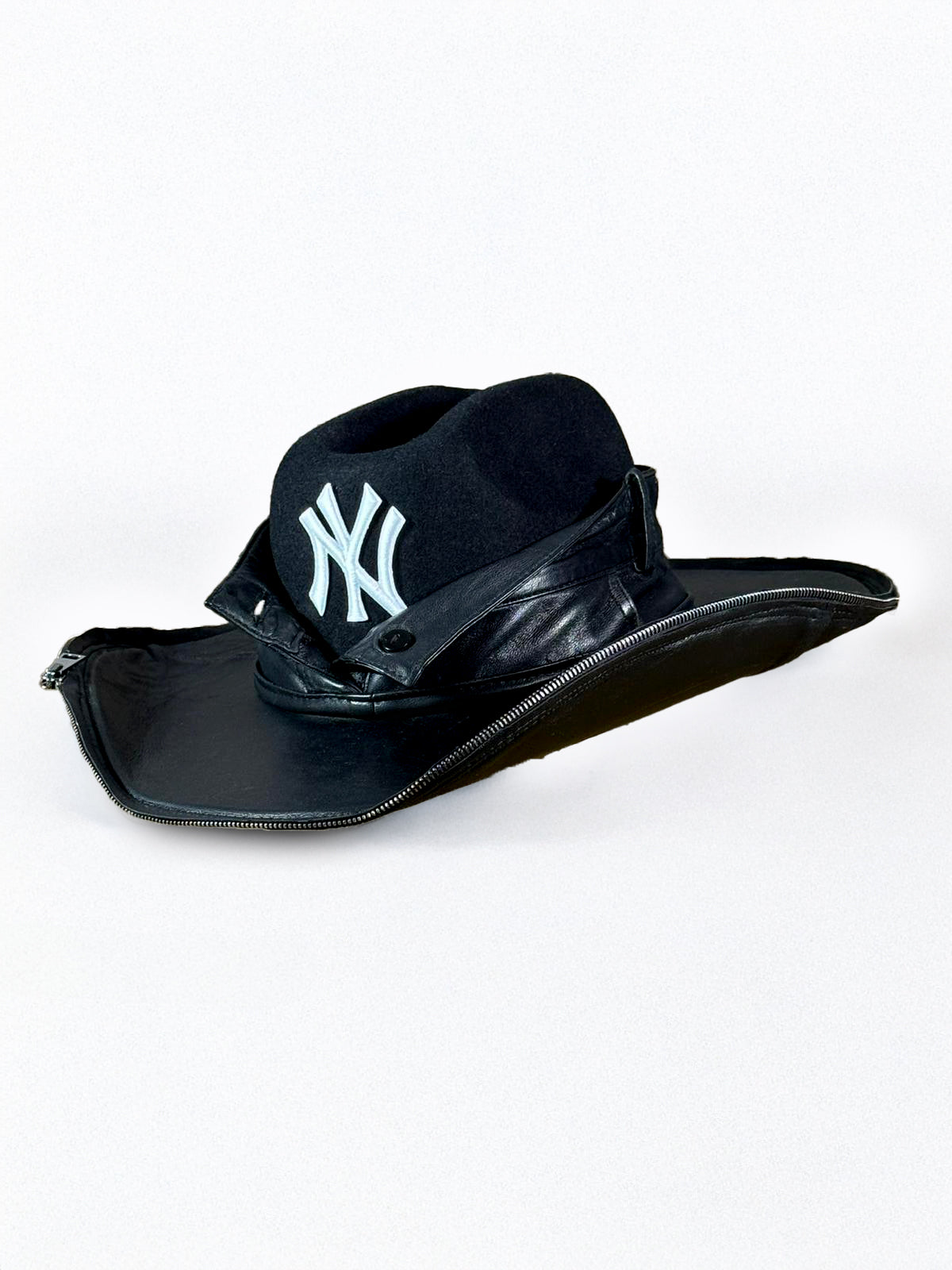 Custom Cowboy Hat / Black / Leather / NY