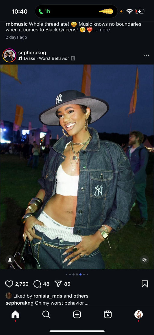 Custom Cowboy hat / NY / FITTED / FLAT BRIM