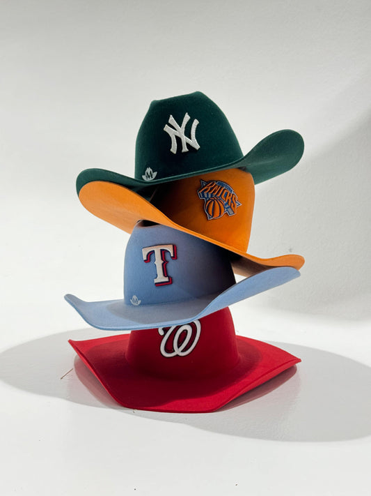 Custom Cowboy Hat / Pearl Red Sox Creme