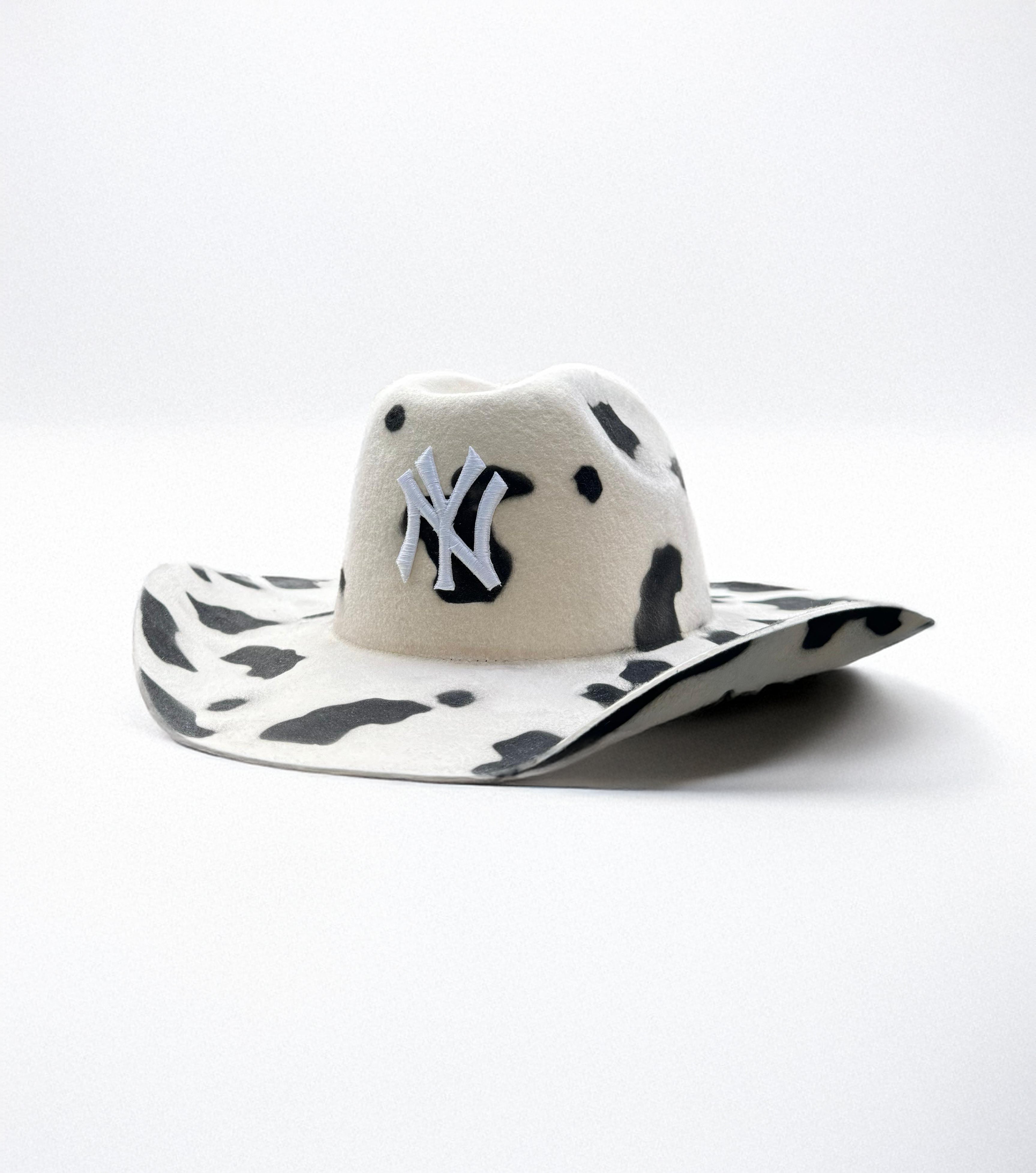 Cowboy Hat / NY COW Black and Black Lining