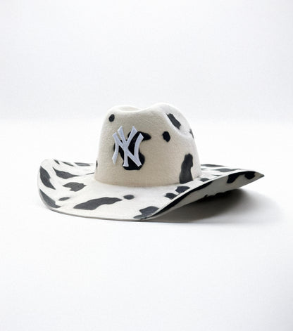Cowboy Hat / NY COW Black / Blue Lining