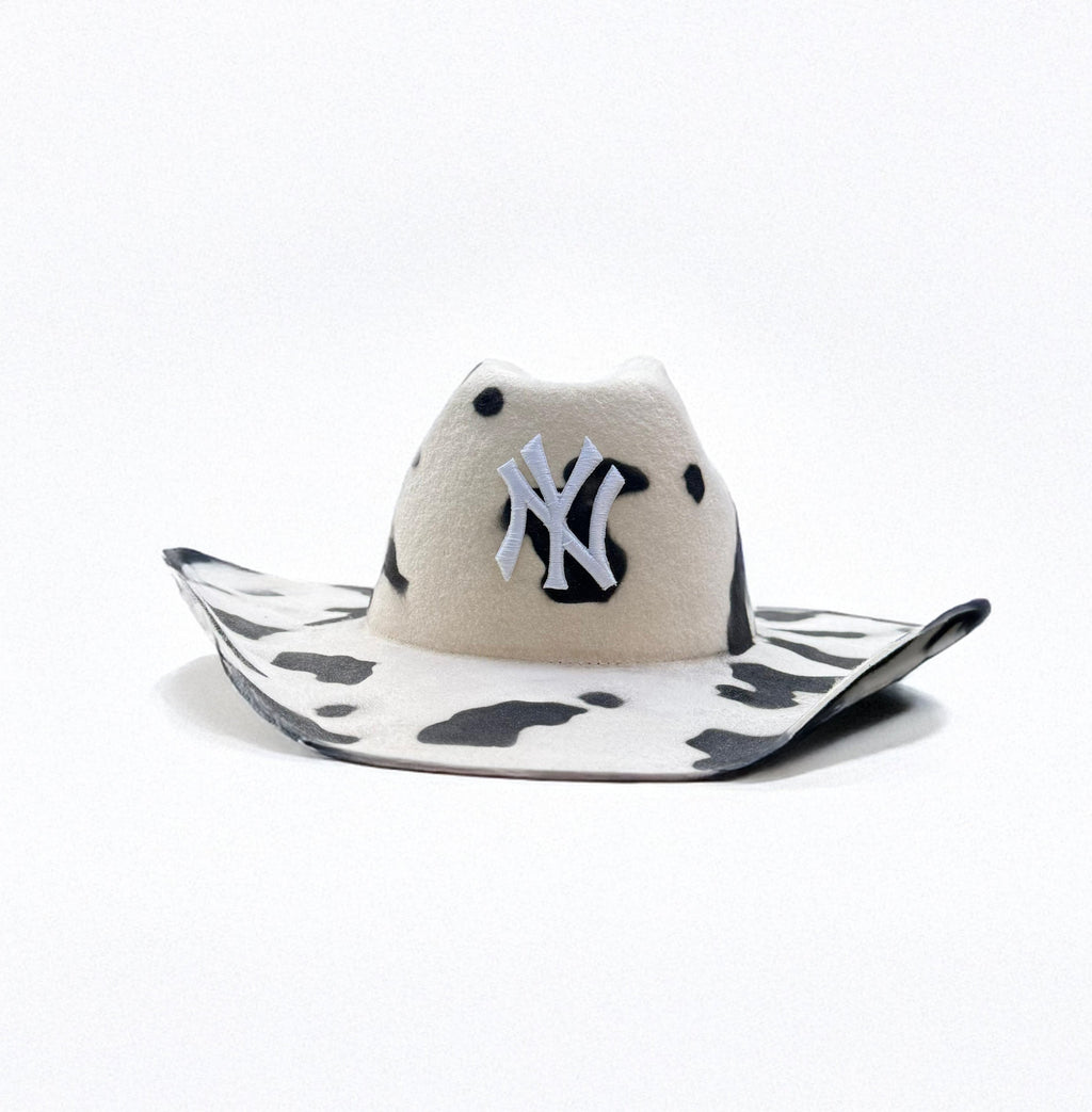 Cowboy Hat / NY COW Black and Black Lining