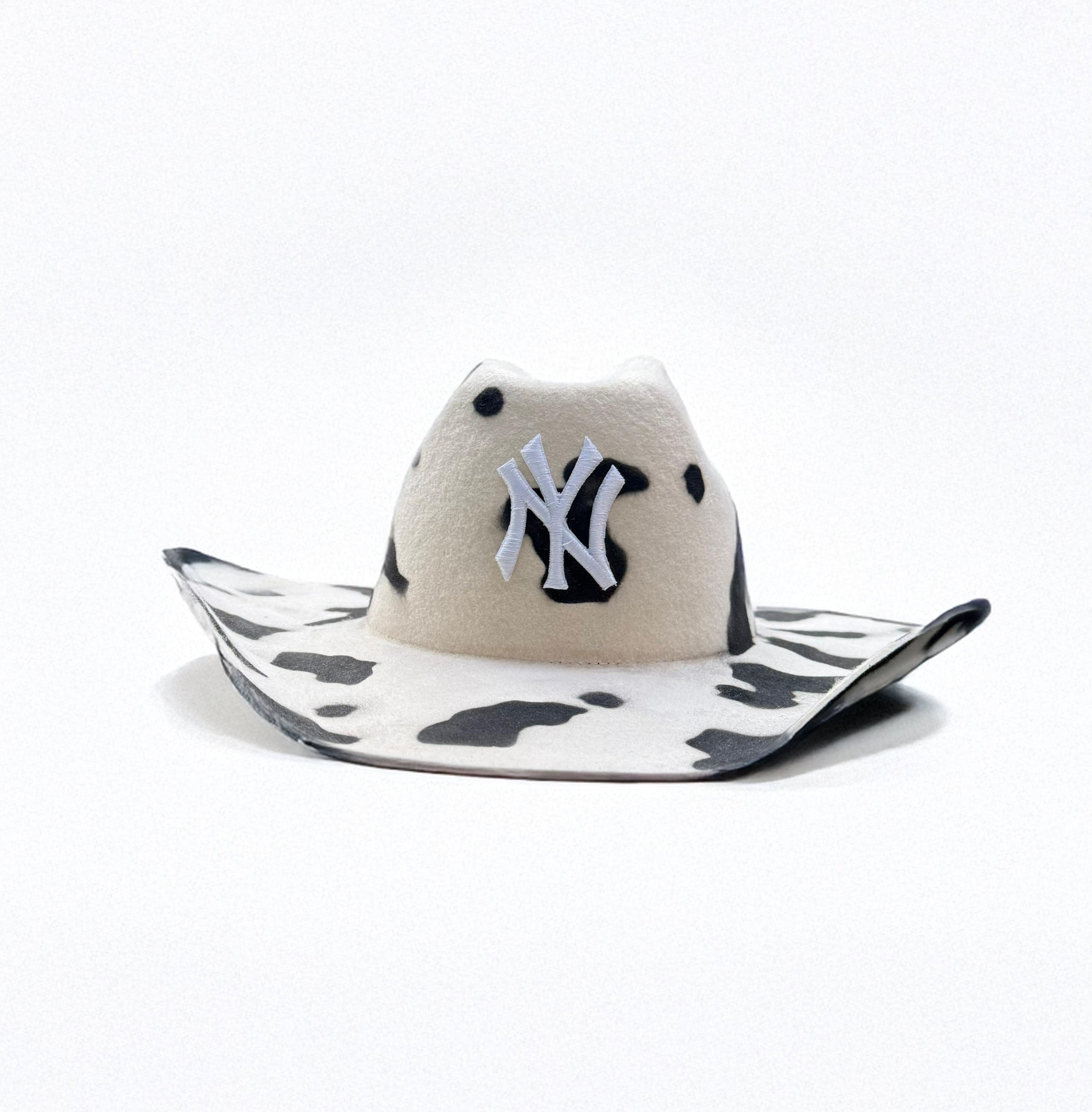Cowboy Hat / NY COW Black and Black Lining