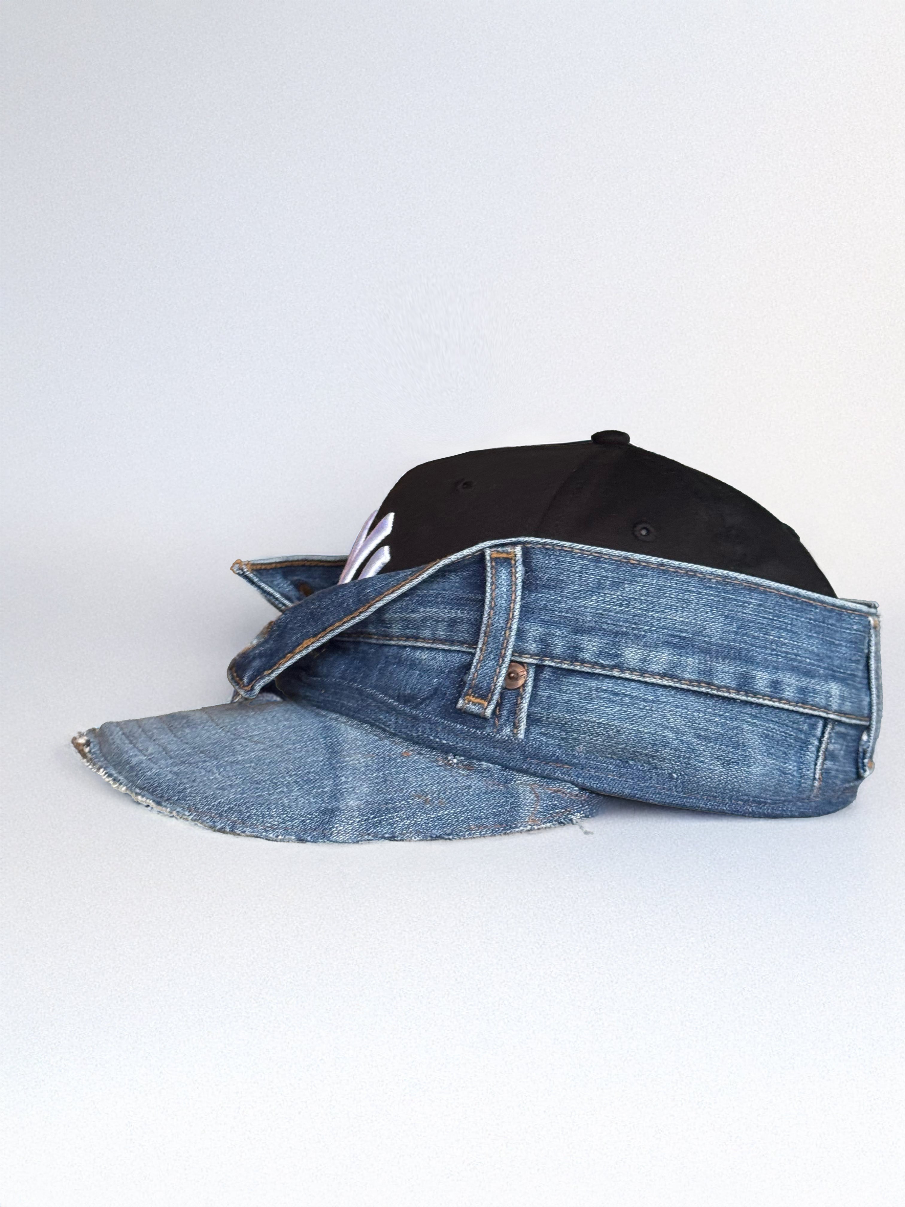 VINTAGE DENIM Snapback / BLACK