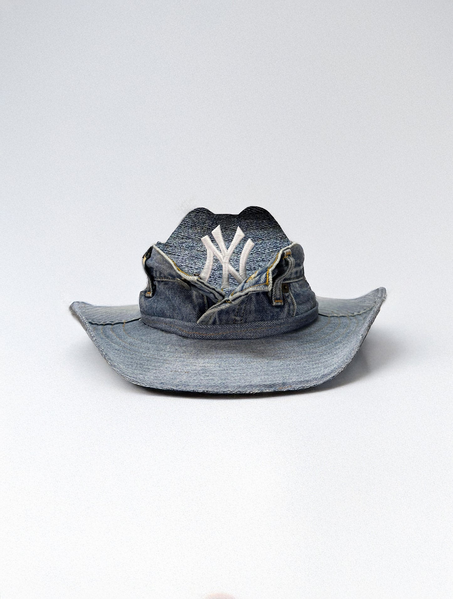 Custom Cowboy hat / NY / Full DENIM /