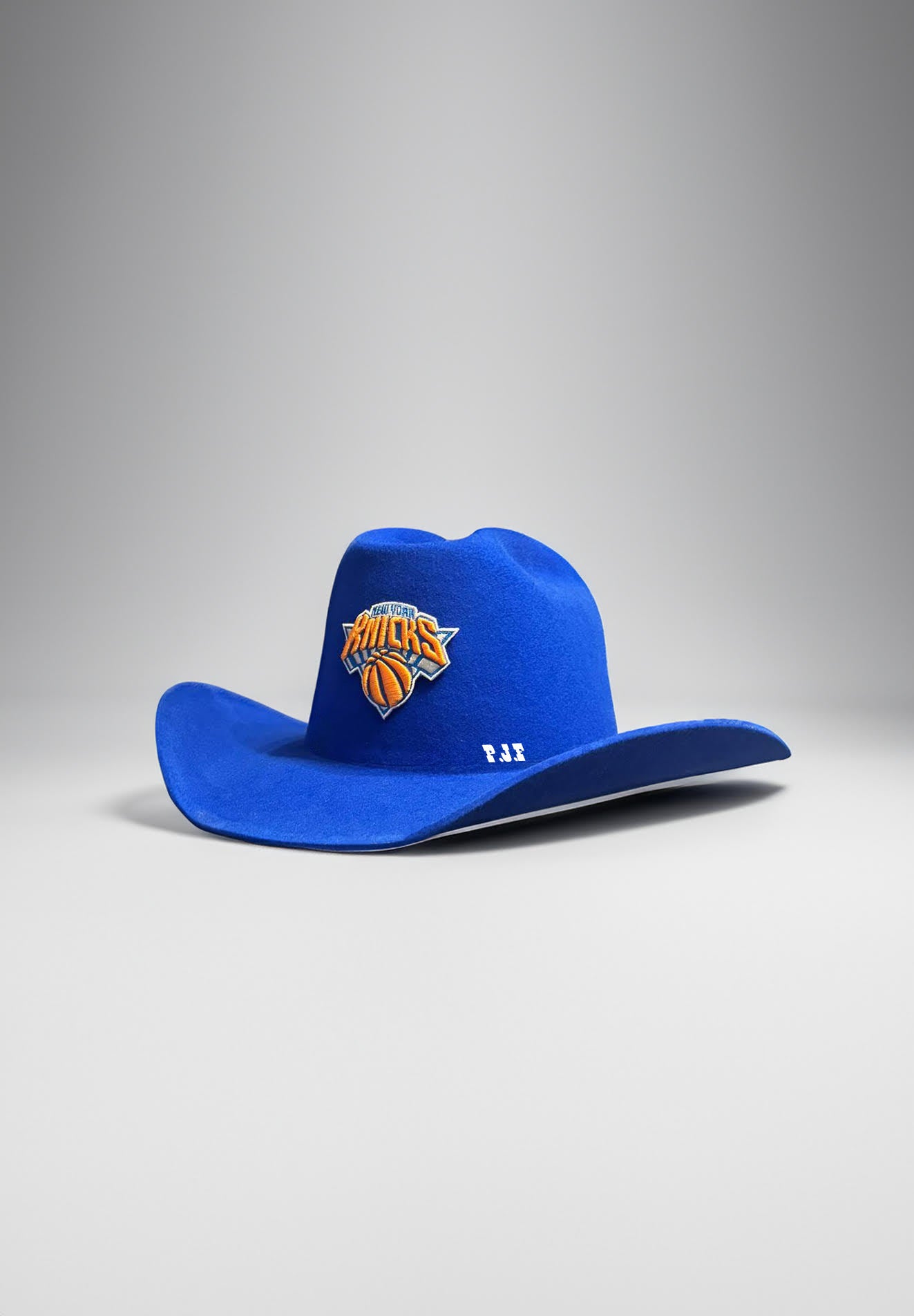 Custom Cowboy Hat / Blue Knicks /